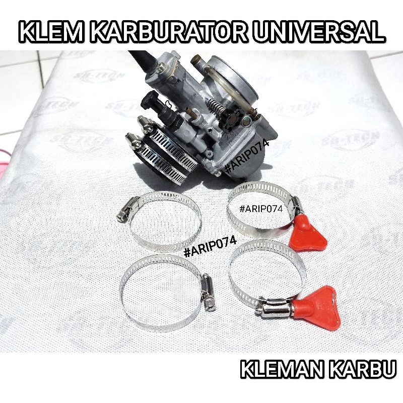 KLEM KARBU PE PWL PWK 26 28 30 KLEMAN KARBURATOR KLEMAN MANIFOLD MANIPOL INTEK KARBU KLEMAN KARBU CB