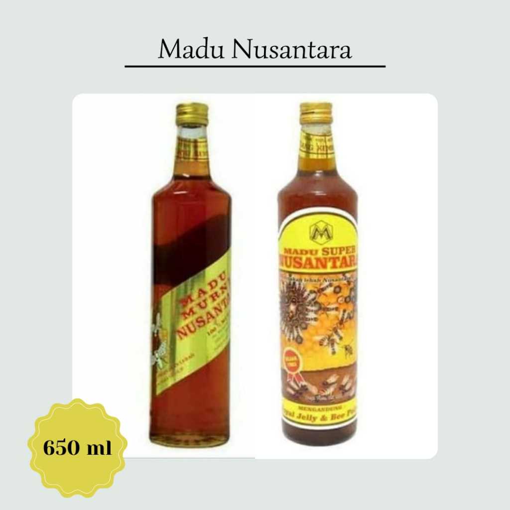 

MADU NUSANTARA - MADU ORIGINAL - 1 BOTOL 650ML - Madu Super & Madu Murni