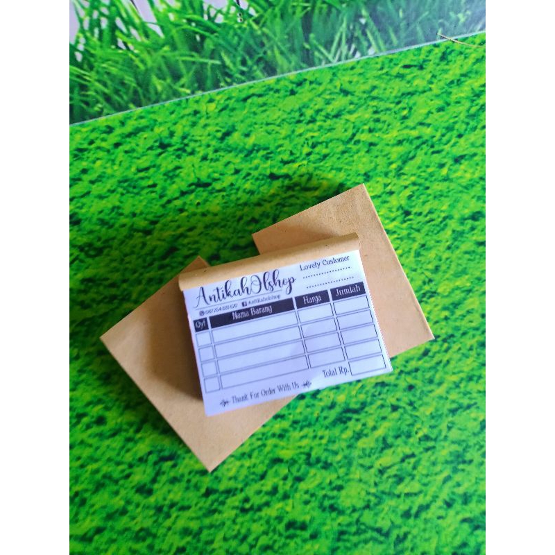 

NOTA CUSTOM MINI | NOTA USAHA/NOTA JUALAN
