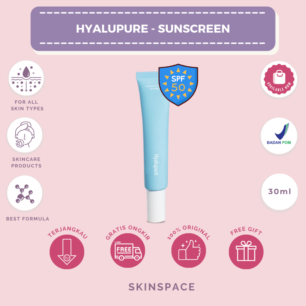 HYALUPURE 9X Hyaluronic Acid Sun Defense Serum / Tabir Surya yang Mudah Meresap tanpa Rasa Lengket d