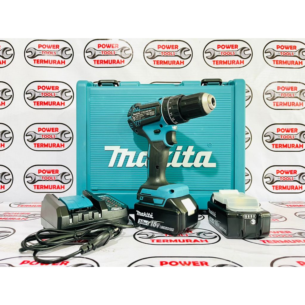 Bor Tembok Baterai Cordless Impact Drill Makita DHP485F001 DHP485 F001