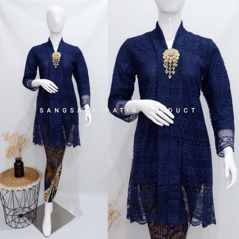 Kebaya kartini brokat / kebaya kartini / rok plisket
