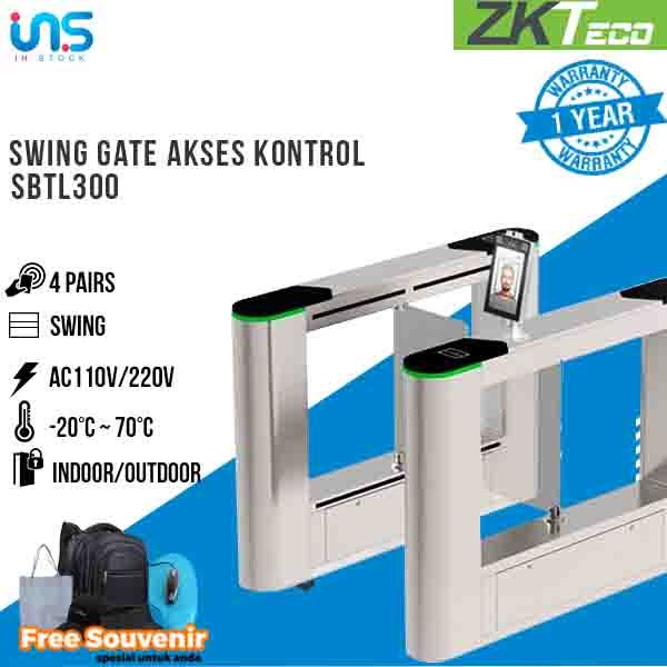 Swing Barrier Gate Turnstile Akses Kontrol ZKTECO SBTL300 ORIGINAL