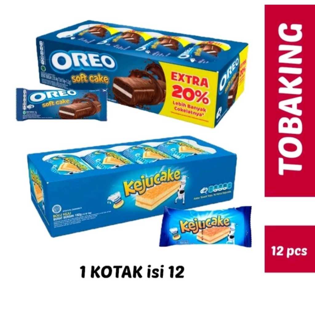 

Oreo Soft Cake dan Kejucake kemasan box isi 12