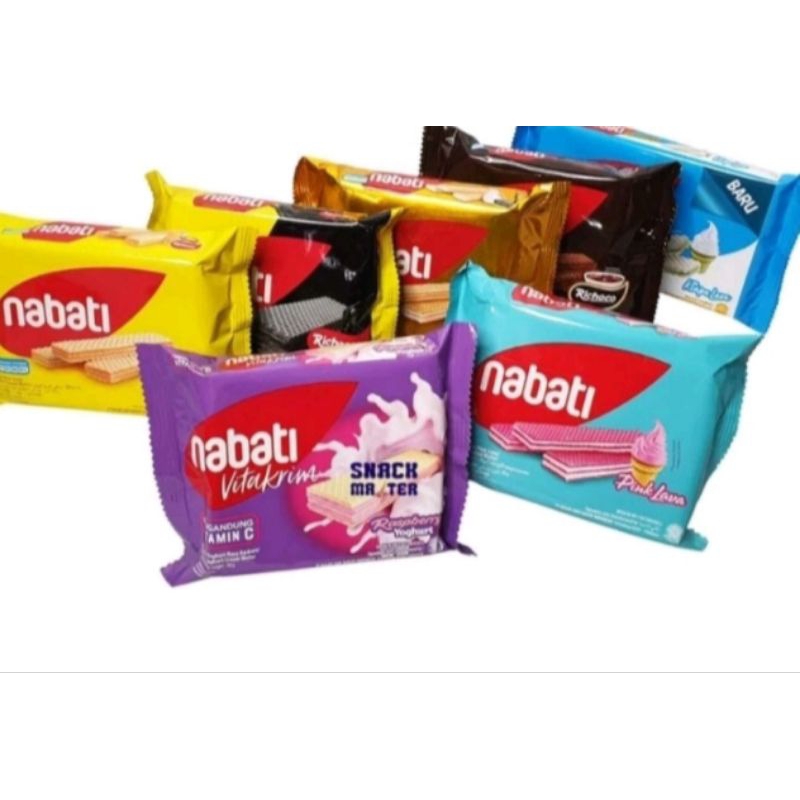 

Nabati Wafer/ Richeese Nabati/ Wafello 39 gram Varian MIX 5 pcs