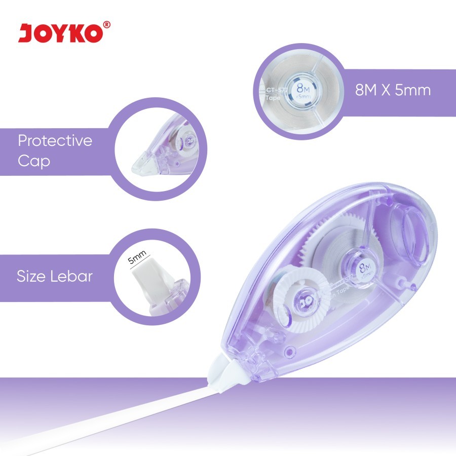 

Pita Koreksi Correction Tape Joyko Tip X Tip Ex CT-577 / CT-581