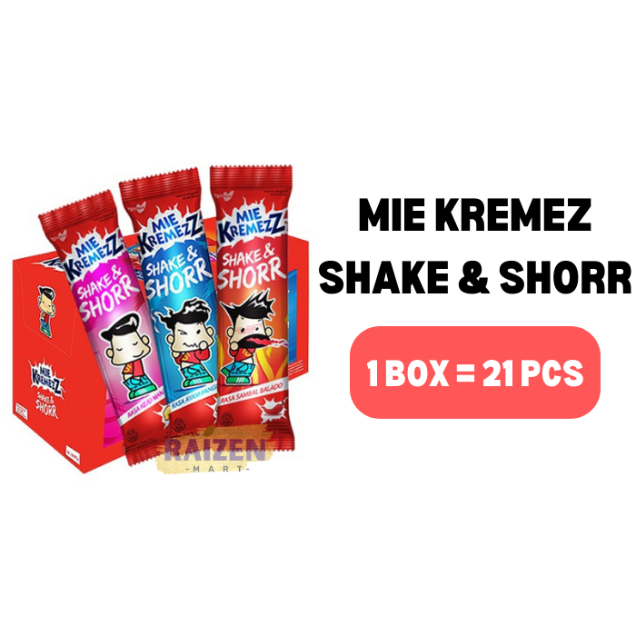 

Mie Kremez Shake Shorr 1 box isi 20 + 1 pcs