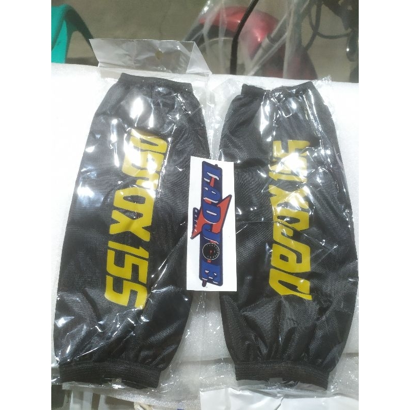 cover sarung sok belakang/hitam/ aerox 155