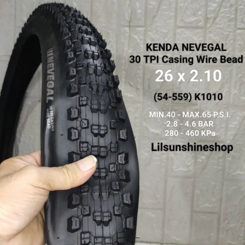 Ban Luar Sepeda MTB 26 x 2.10 KENDA NEVEGAL 26x2.10 Casing Wire Bead