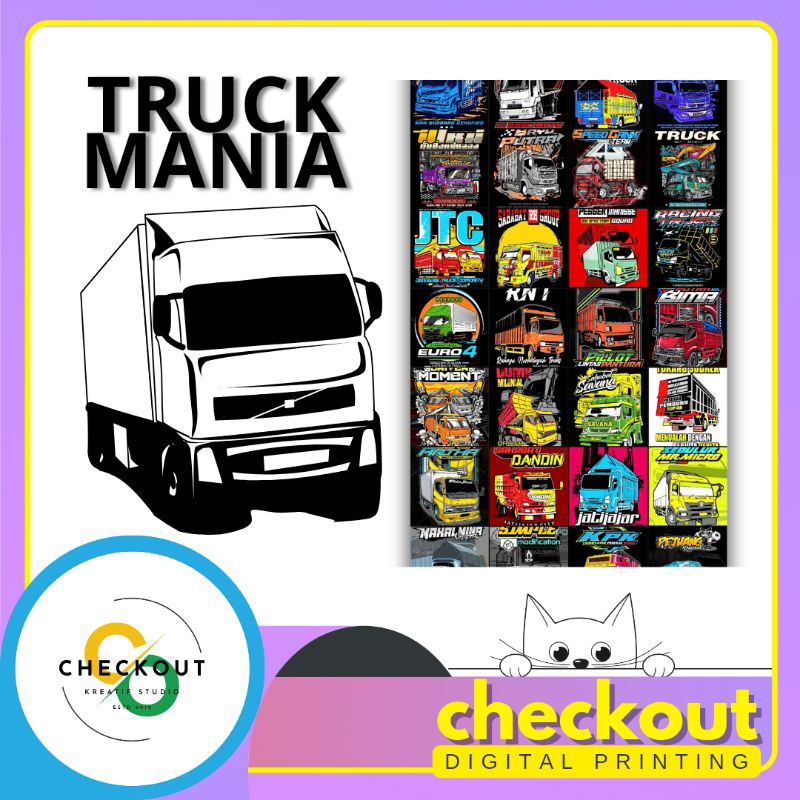 

(50pcs) Stiker Truck Trek Mania Lover Pejuang Rupiah