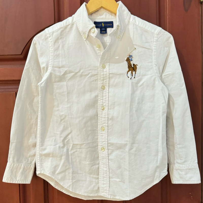 Polo Ralph Lauren Kemeja Putih Big Logo S Preloved