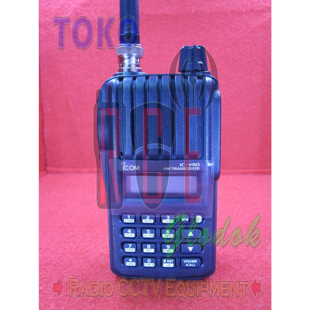 Handy Talkie HT Icom IC-V80 HT VHF Made in Japan Lithium Garansi 1Thn ICV80 V80