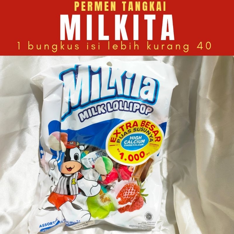 

Milkita Tangkai Lollipop isi 40/ milkita Tangkai/ lolipop milkita isi 40 pcs / milkita assorted