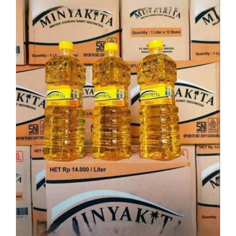 

minyak goreng kjta botol 1 liter