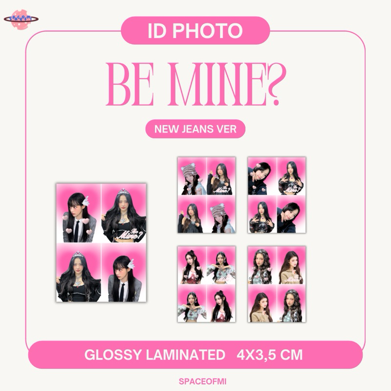 [MIN BELI 2 PCS] BE MINE? - ID PHOTO 4 CUTS NEW JEANS | MINJI HYEIN HAERIN DANIELLE HANNI