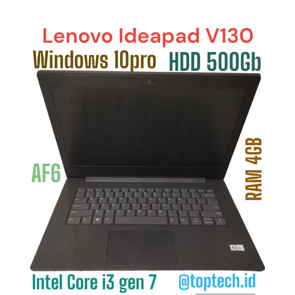 (AF6) Laptop Lenovo Ideapad V130 Windows 10pro RAM 4GB HDD 500GB Intel core i3
