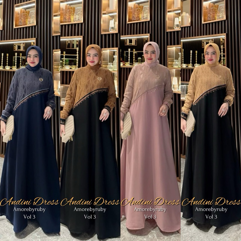 Amore by ruby Andini /Andini amore by ruby / amore ruby dress voll 3 terbaru amore by ruby gamis amo