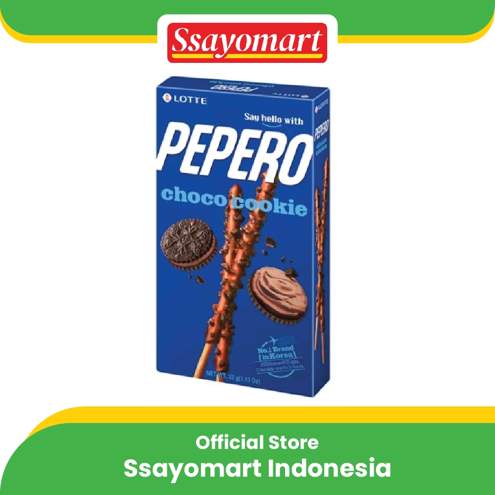 

Lotte Choco Cookie Pepero 32g/Original Cookies Biskuit Rasa Coklat Asli Korea