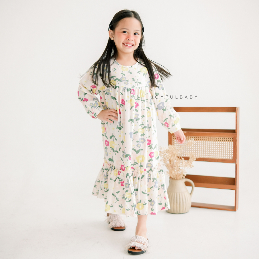 JOYFULBABY RAYA COLLECTION Gamis Baju Muslim Anak Perempuan 4-7 tahun-4