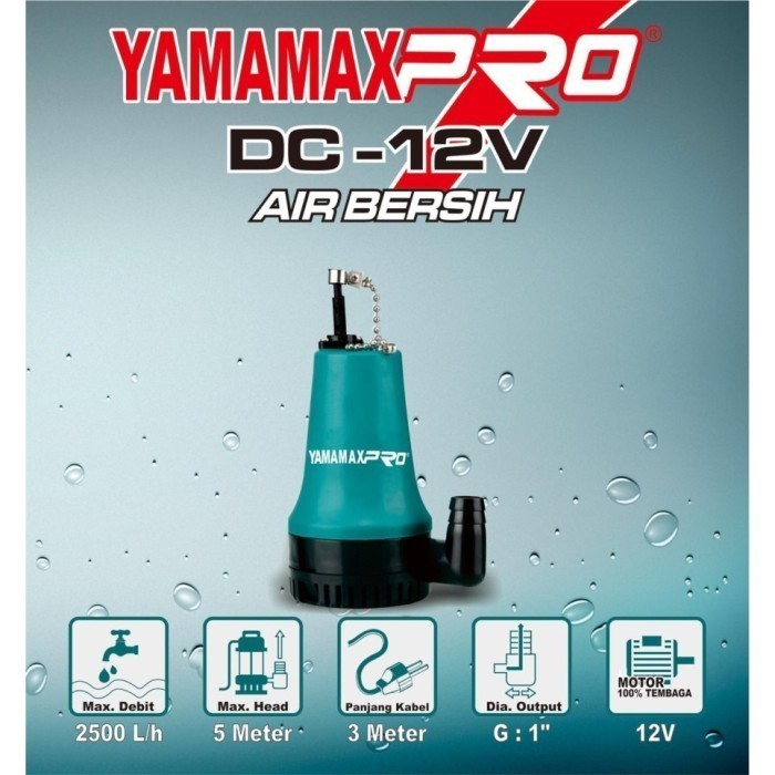 YAMAMAX PRO DC 12 V Pompa Celup Air Bersih / DC Submersible Pump