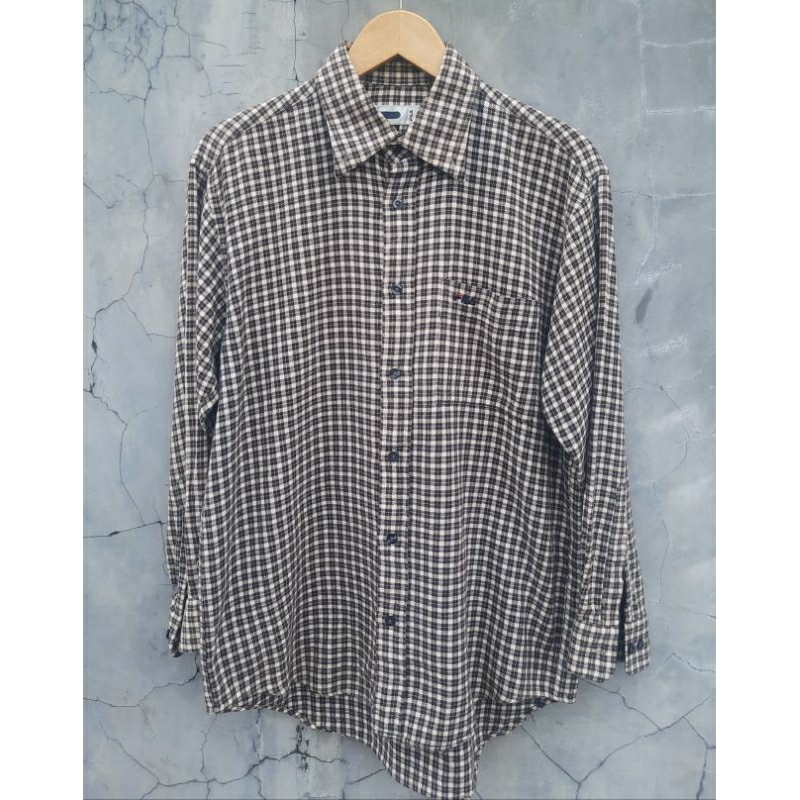Kemeja flanel lengan panjang Fila original size M