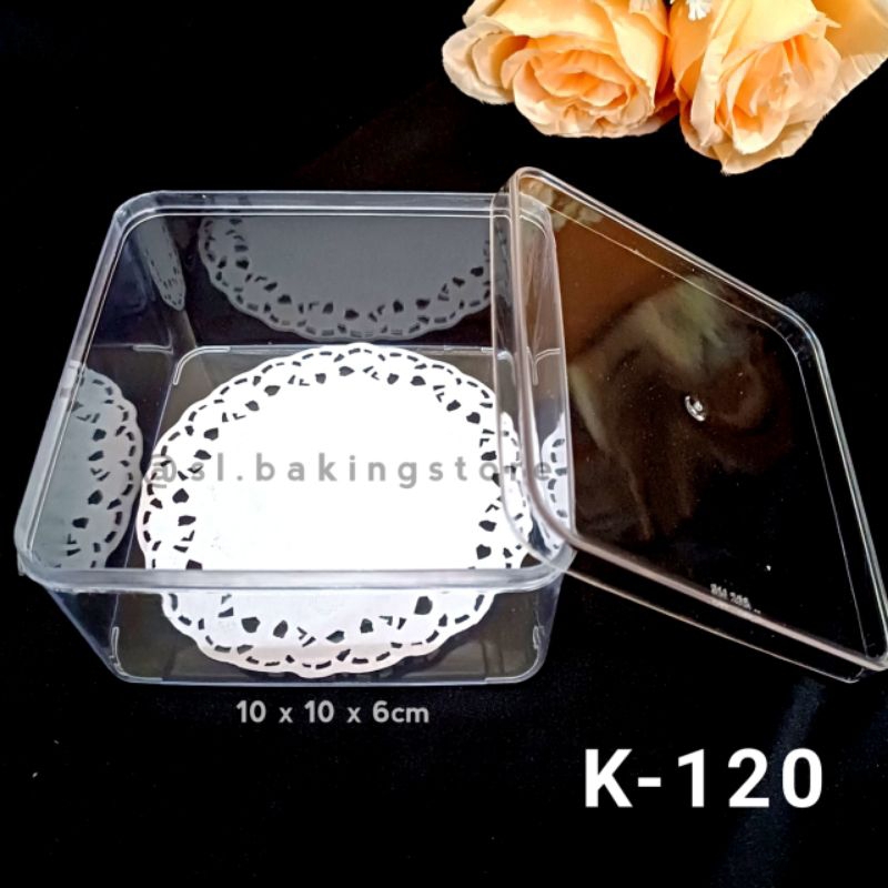 K-120 TOPLES SEGI EMPAT DESSERT BOX 10 X 10CM
