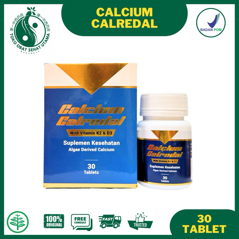 CALCIUM CALREDAL / Kalsium Organik Alami dari Ganggang Merah (Red Algae) dan Vitamin K2, D3 / Suplem