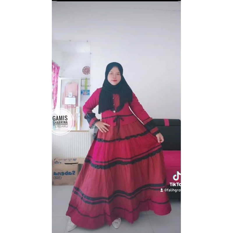 Gamis shabrina Ls