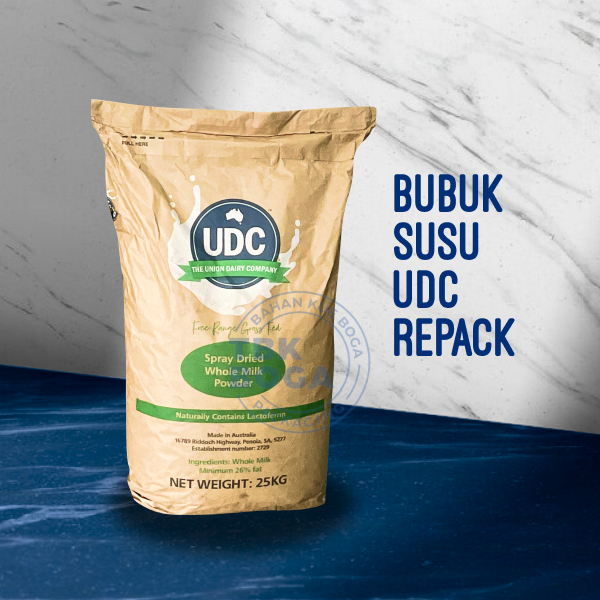 

( Repack ) Bubuk Susu UDC ( 250, 500 gr ) Full Cream Union Dairy Company Whole Milk Powder