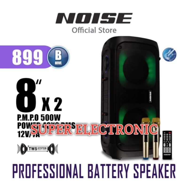 Speaker Portable Noise 899 B hive Original Double Speaker 8Inch