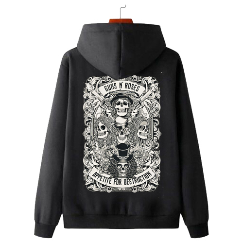 Jaket Hoodie GNR BAND Appetite for Destruction - Guns N Roses Hoodie Unisex Casual Fashionable Trend