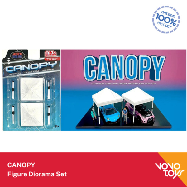 Unik American Diorama 1/64 CANOPY White Diorama Set Figure Limited
