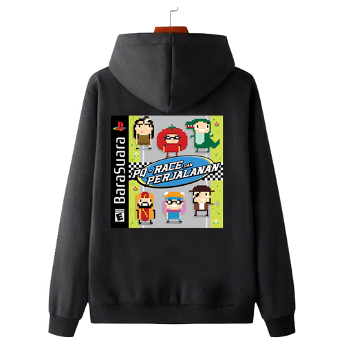 Hoodie Barasuara Pikiran dan Perjalanan Skull Hoodie Unisex Casual Fashionable Trendy Hoodie Bahan K