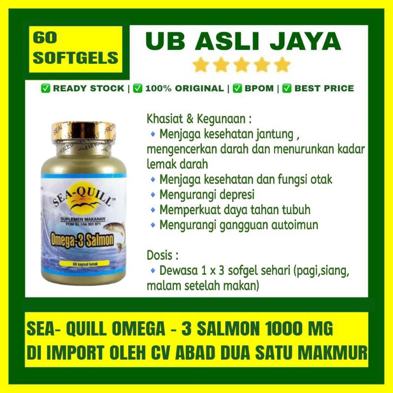 Sea Quill Omega 3 Salmon 60