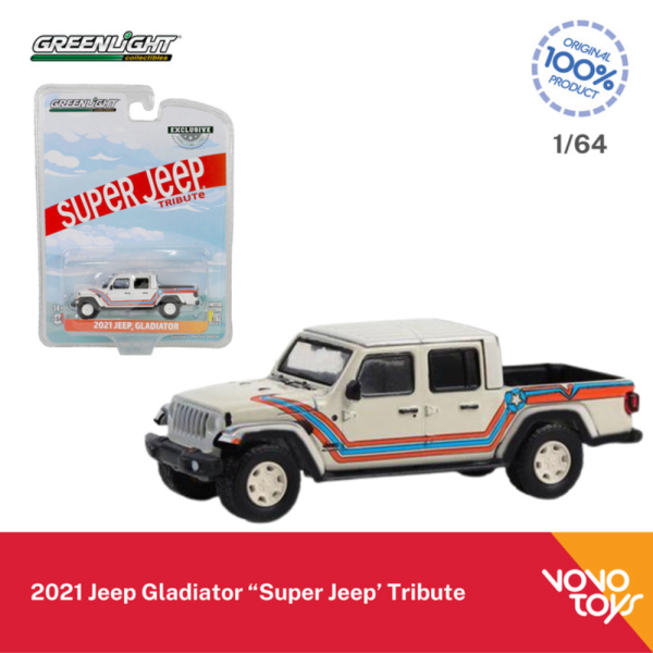 Dijual Greenlight 1/64 2021 Jeep Gladiator Super Jeep Tribute  Limited