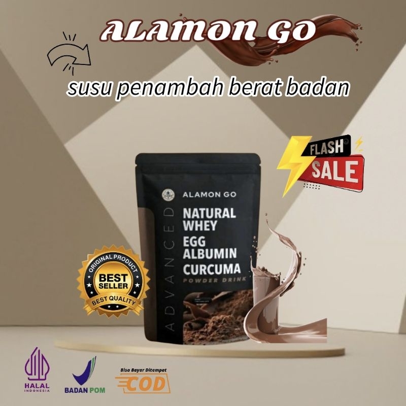 

Alamon GO Susu Penambah Berat Badan Natural Weight Gain Whey Albumin Temulawak Ribuan Testimoni Asli