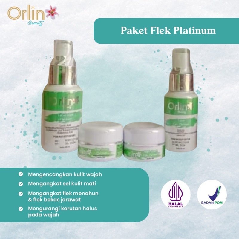 skincare flek hitam membandel BPOM Orlin beauty Skincare (BONUS BEDAK/SANDAL)