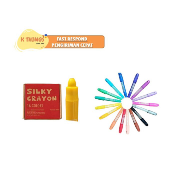 

Promo MOBEE Silky Crayon Mainan Edukasi Alat Tulis Gambar Kado Anak 3 - 16 Colours Murah
