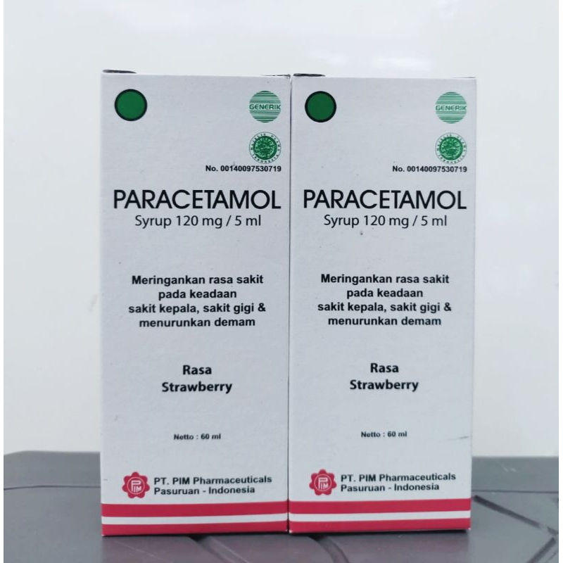 Paracetamol Syrup Anak 60ml PiM Rasa Strawberry