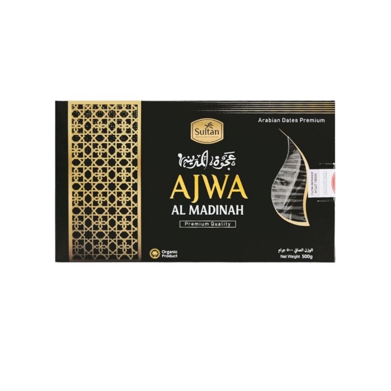 

Kurma Ajwa Sultan 500 gram Al Madinah Grade-A