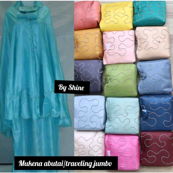 Mukena Abutai Jumbo/Mukena Parasut/Mukena Traveling