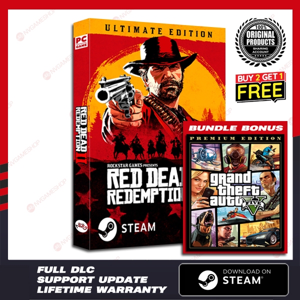 Red Dead Redemption 2 RDR 2 Ultimate Edition Bundle GTA 5 PC Original