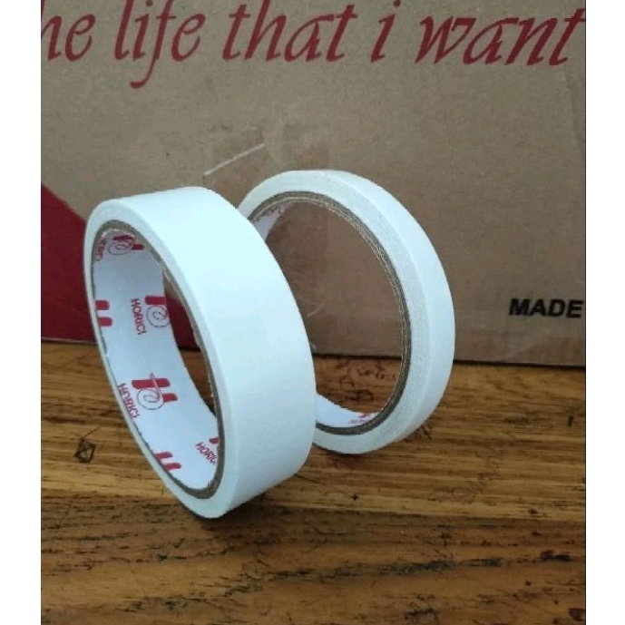 

MEREK HORICI ASLI 24mm*15Y & 12mm*15Y Selotip Murah Berkualitas Isolasi Double Tape