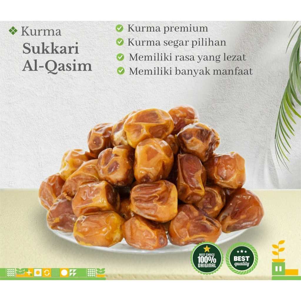 

KURMA SUKARI SUKKARI AL QOSSIM BASAH 500 750 1000 gr ORIGINAL