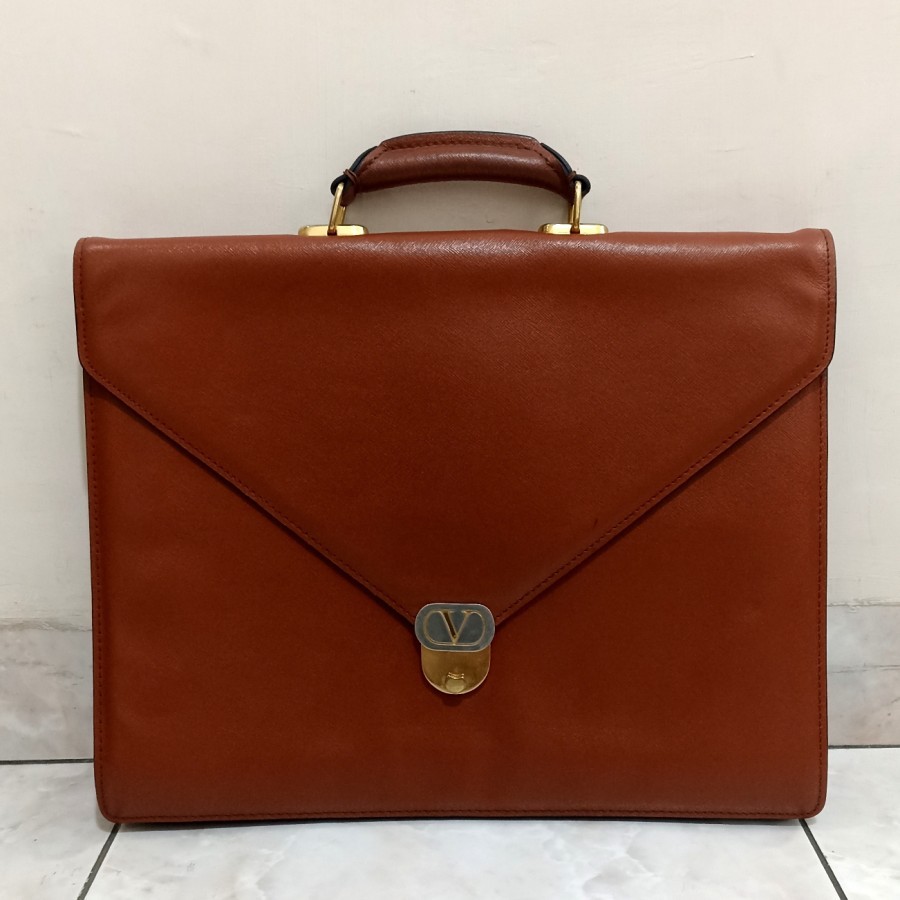 Tas Valentino Garavani Briefcase Office Bag Kerja Selempang Messenger Kampus Laptop Pria Branded Ita