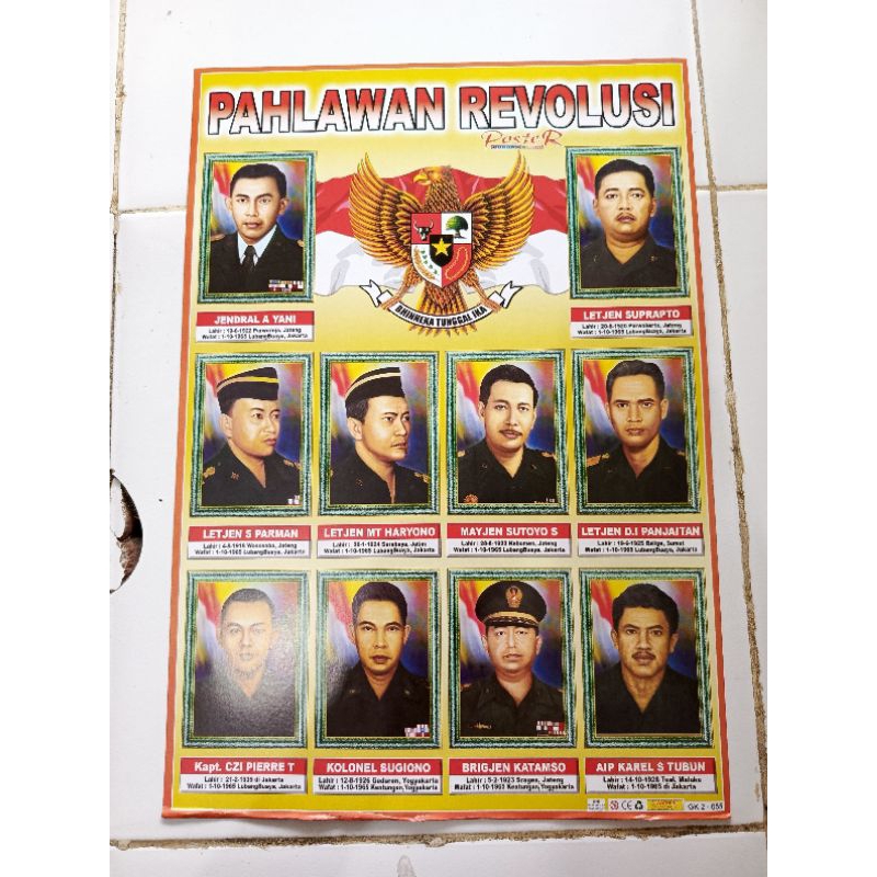 POSTER PAHLAWAN REVOLUSI