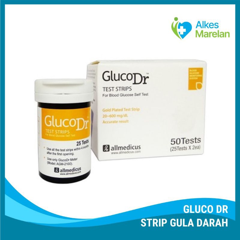GLUCO DR - Strip Gluco Dr / Test strip Glucose Gluco Dr / Strip Gula