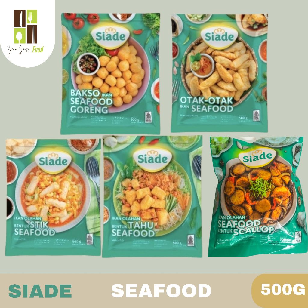 

Siade Seafood Ikan Olahan / Bakso Ikan / Baso Goreng / Otak-Otak / Tahu 500g