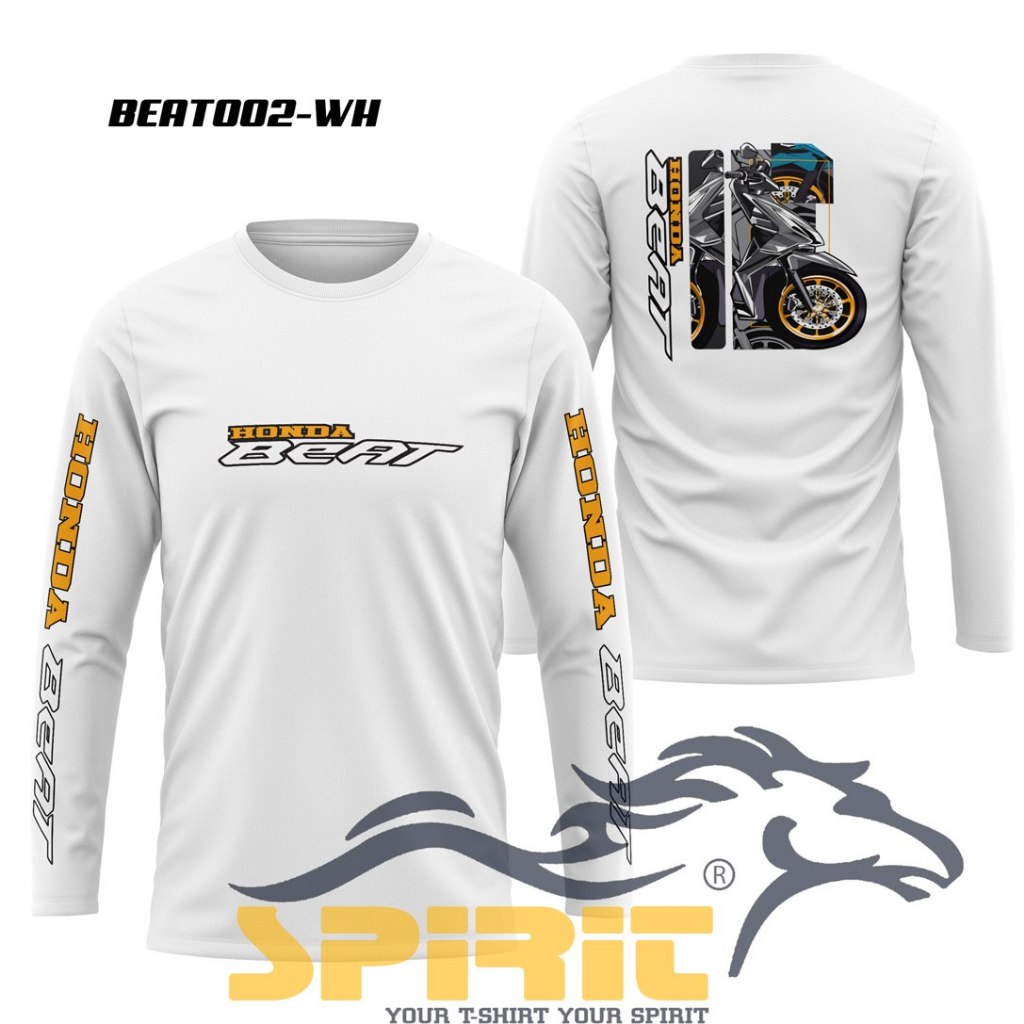 KAOS HONDA BEAT BAJU BEAT BAJU KAOS MOTOR HONDA BEAT LENGAN PANJANG Katun Combat 24s