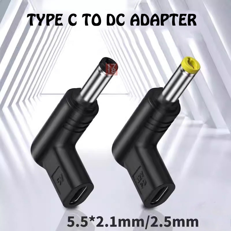 USB C 19V Type C Female to DC Male Connector USB C to DC Jack Plug Charging Adapter Converter for Ro